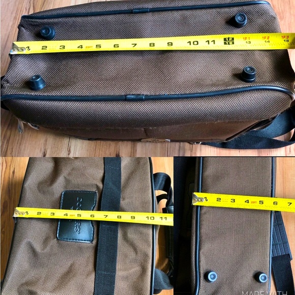 DOCKERS 15" Duffel Bag CarryOn Overnight Weekend Canvas Travel Tote BROWN UNISEX - Picture 7 of 16